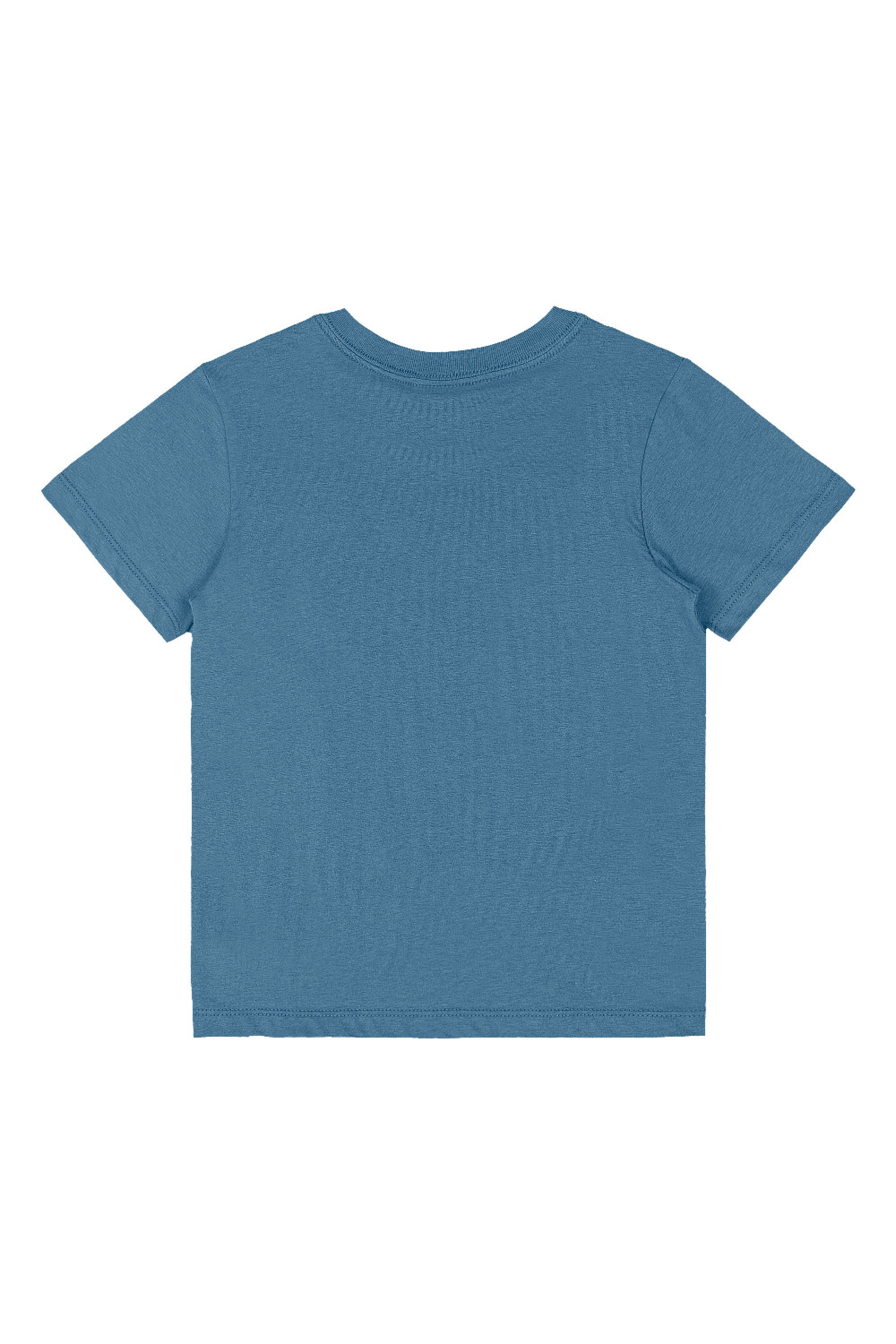 Camiseta Infantil Masculina em Algodão (Azul Claro) Quimby - Imagem 12